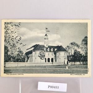 The Colonial Capital Williamsburg Virginia Old Postcard B&W 1930s-40s